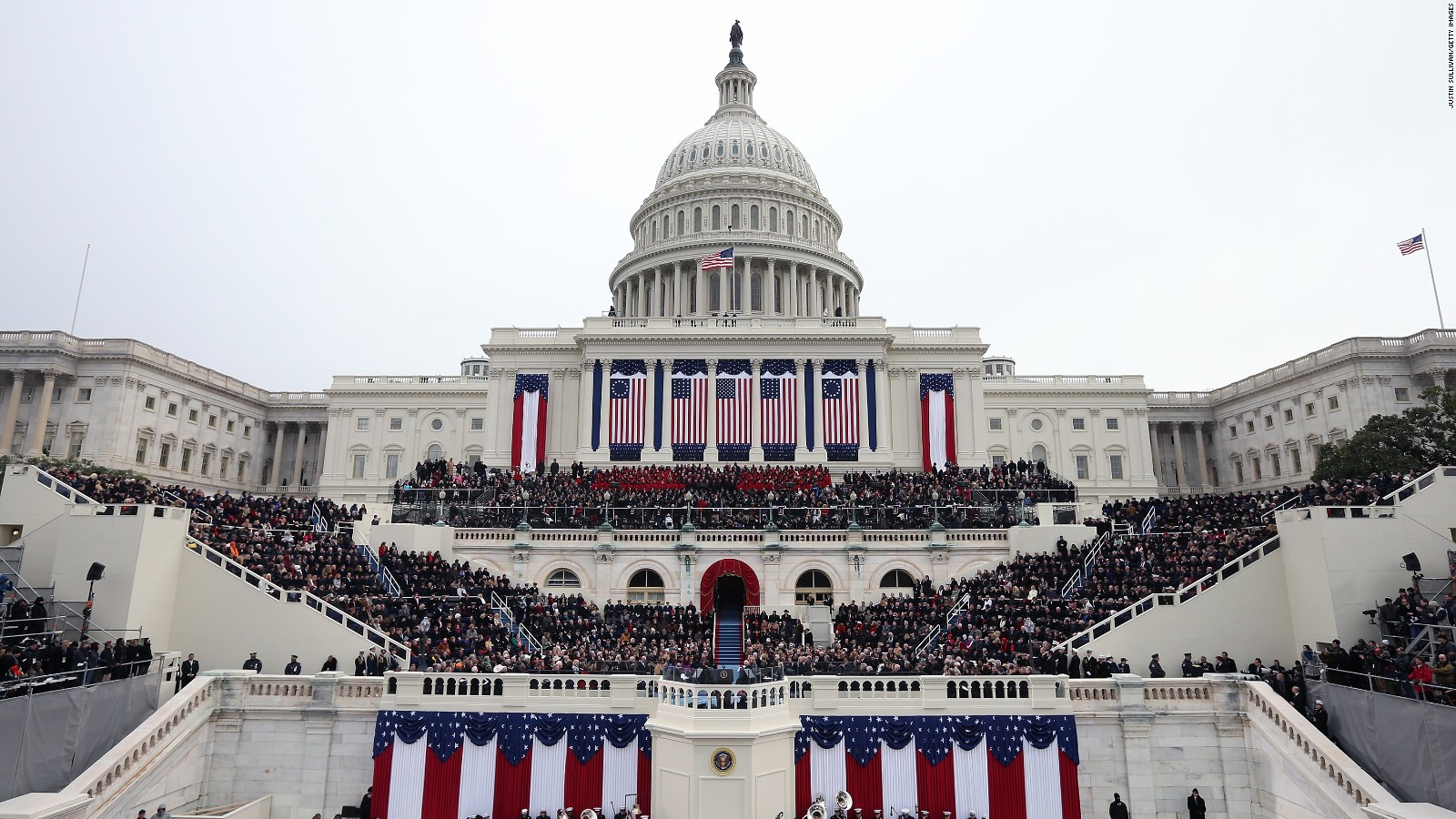 The White House during Inauguration Day