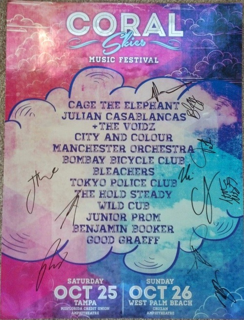 My signed Coral Skies poster