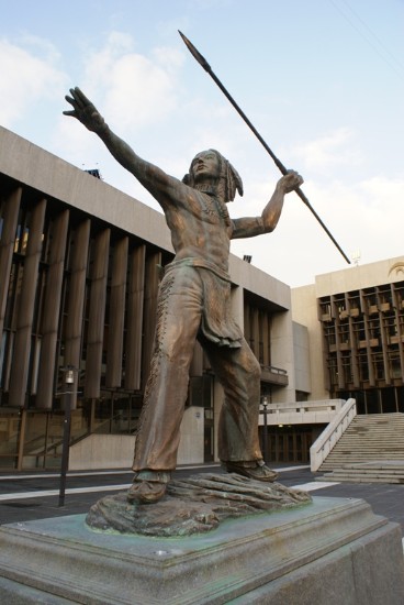 Brahm van Zyl's statue for the final showdown in chronicle